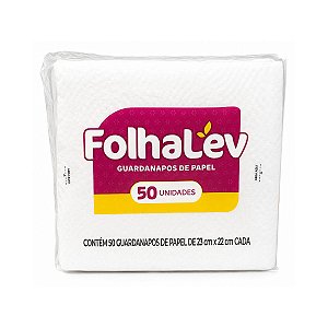 Guardanapo Folhalev Folha Simples 23X22cm 50UN