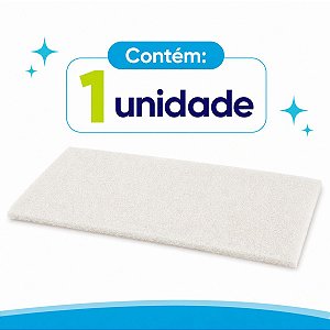 Fibra limpeza 102x260mm *limpeza leve -branco* unid NOBRE