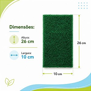 Fibra de Limpeza Verde 10x26cm Uso Geral Nobre 1 uni.