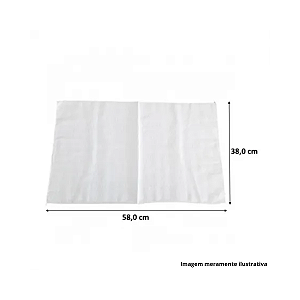 Flanela Branca G 38x58cm Algodão