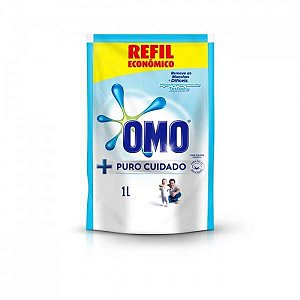 Lava roupa omo 900ml sachet poder ace puro cuidado