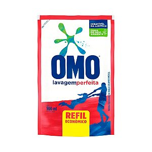 Lava Roupa Liquido OMO Lavagem Perfeita Sache 900ml