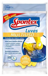 Luva P multiuso spontex