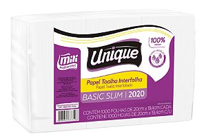 Papel interfolha Basic Slim Unique Mili 19,4x20 c/1000 17g