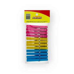 PRENDEDOR ROUPA PLASTICO GIGANTE C/12UN - PARANA