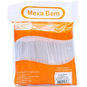 Palheta plastica p/ drink c/ 500 Mexa bem