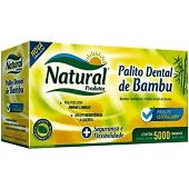Palito dental bambu c/ 5000 granel Natural