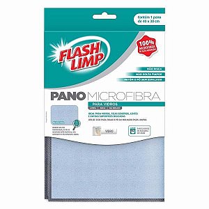 PANO MICROFIBRA PARA VIDROS FLASHLIMP