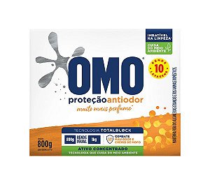 Sabao em po Omo proteção antiodor 800g