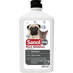 Shampoo pele sensivel sanol dog 500ml