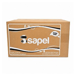 Papel Toalha Interfolha 2d Extra Luxo 20x21cm 1000un Isapel