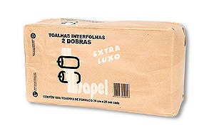 Toalhas interfolhas 2d Extra Luxo 20x21cm 1000un Isapel