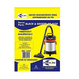 Saco aspirador Black e decker AP 4850 - 3 und (REF.2195)