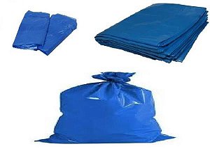 Saco de lixo azul 50L 10kg 10 unidd