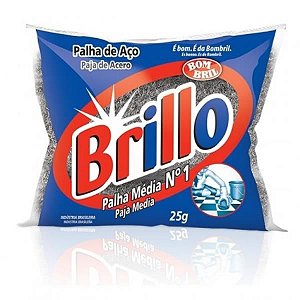 PALHA DE ACO MEDIA BRILLO 25G N.1