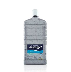 ALCOOL GEL ASSEPTGEL CRISTAL 1,7KG - REFIL S/ VALVULA