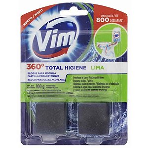 Limpador Sanitário para Caixa Acoplada VIM Lima 100g 2un