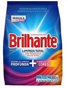 Sabao em po brilhante sache 800g