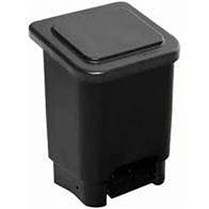 LIXEIRA 15L C/ PEDAL PRETO LARPLASTICOS