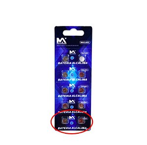 Bateria Alcalina AG3 1,5V MAX-AG3 2 unidades