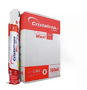CAIXA COPO 180ML CRISTALCOPO MAXI PP C/2500 BRANCO