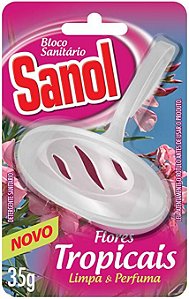 BLOCO SANITARIO C/ AP. FLORES TROPICAIS SANOL 35G