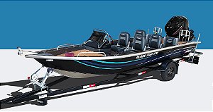 Conjunto Barco Uai Black Fish 19 + Motor + Acessórios de montagem - Preço do motor para PJ ou Produtor Rural