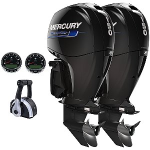 Parelha motor de popa Mercury 2X 150 HP EFI 4T 25" Sea Pro - Faturamento INSCRIÇÃO ESTADUAL E PRODUTOR RURAL REGIÃO NORTE, NORDESTE E CENTRO-OESTE