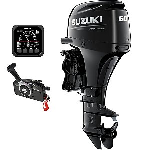 Motor de popa Suzuki 60 HP 4T EFI Partida Elétrica e P. Trim - Preço PJ - PRONTA ENTREGA - FRETE GRÁTIS