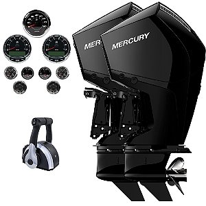 Parelha motor de popa Mercury 2X 200 HP EFI 4T V6 25" Comando Mecânico - Faturamento INSCRIÇÃO ESTADUAL E PRODUTOR RURAL REGIÃO NORTE, NORDESTE E CENTRO-OESTE
