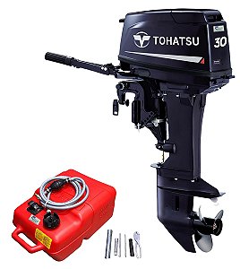 Motor de popa Tohatsu 30 HP 2 Tempos Partida Elétrica ME30HS