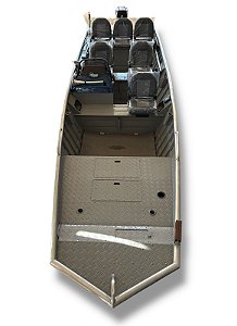Barco Martinelli Dream Bass 6.0 Expedition+ Mercury 50 hp ELPTO 2T Partida Elétrica Power Trim Fat. PJ + acessórios de navegação instalados