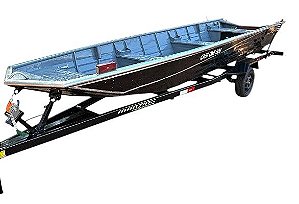 Barco de alumínio Cast One 550 Semi-chato Soldado