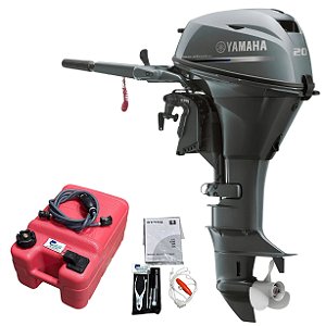 Motor de popa Yamaha 20 HP 4 TEMPOS BMHS Partida manual e manche - Faturamento INSCRIÇÃO ESTADUAL E PRODUTOR RURAL REGIÃO NORTE, NORDESTE E CENTRO-OESTE