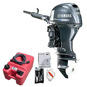 Motor de Popa Yamaha 40 HP FEHDS 4 Tempos — Partida Elétrica, Rabeta Curta e Direção no manche - Preço para Pessoa Jurídica c/ IE ou Produtor Rural