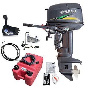 Motor de popa Yamaha 30HP 2T HWHS Partida elétrica + Kit Adaptação de comando a distância - Faturamento INSCRIÇÃO ESTADUAL E PRODUTOR RURAL REGIÃO NORTE, NORDESTE E CENTRO-OESTE