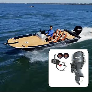 Barco Levefort Apolus Sport Fishing 600 Freestyle Special Series+ Yamaha 60 HP 4T Elétrico Power Trim - Fat. PJ + Carreta Rodoviária+ Acessórios de montagem