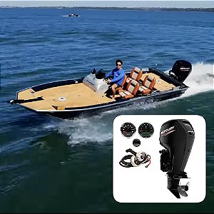 Barco Levefort Apolus Sport Fishing 600 S Freestyle Special Series + Mercury 100 HP 4T ELPT Elétrico Power Trim - Fat. PJ + Carreta Rodoviária+ Acessórios de montagem