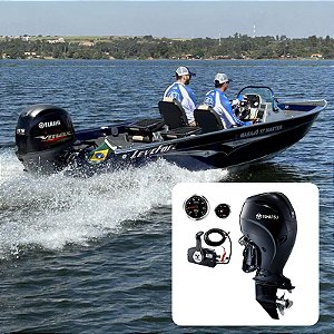 Barco Levefort Marajó Master 17 Freestyle Special Series+ Tohatsu 90 HP 4T Elétrico Power Trim - Fat. PJ+ Carreta Rodoviária+ Acessórios de montagem