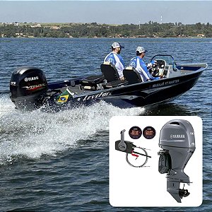 Barco Levefort Marajó Master 17 Freestyle Special Series+ Yamaha 90 HP 4T Elétrico Power Trim - Fat. PJ+ Carreta Rodoviária+ Acessórios de montagem