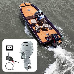 Barco Levefort Grand Apolus Freestyle Special Series+ Yamaha 150 HP 4T Branco - Fat. PJ + Carreta Rodoviária+ Acessórios de montagem