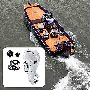 Barco Levefort Grand Apolus Freestyle Special Series+ Tohatsu 115 HP 4T Branco - Fat. PJ + Carreta Rodoviária+ Acessórios de montagem