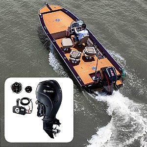 Barco Levefort Grand Apolus Freestyle Special Series+ Tohatsu 140 HP 4T Azul - Fat. PJ + Carreta Rodoviária+ Acessórios de montagem