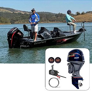 Barco Levefort Marajó Matrix 19 Bass Edition +  Yamaha 115 Vmax  Fat.PJ  + Carreta Rodoviária Trucada + Acessórios de navegação