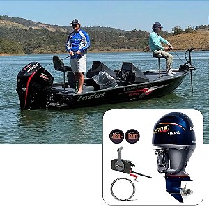 Barco Levefort Marajó Matrix 19 Bass Edition +  Yamaha 150 Vmax  Fat.PJ  + Carreta Rodoviária Trucada + Acessórios de navegação