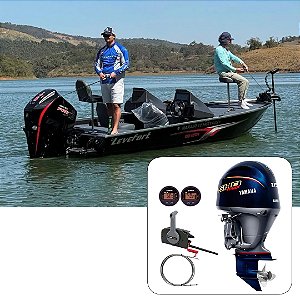 Barco Levefort Marajó Matrix 19 Bass Edition +  Yamaha 175 Vmax  Fat.PJ  + Carreta Rodoviária Trucada + Acessórios de navegação