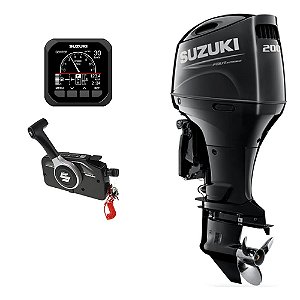 Motor de popa Suzuki 200 HP 4T EFI Rabeta 25" (4 cc) Partida Elétrica e P. Trim - Preço PJ - PRONTA ENTREGA - FRETE GRÁTIS