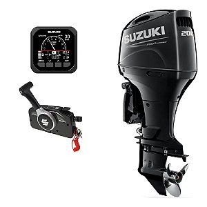 Motor de popa Suzuki 200 HP 4T EFI Rabeta 20" (4 cc) Partida Elétrica e P. Trim - Preço PJ - PRONTA ENTREGA - FRETE GRÁTIS