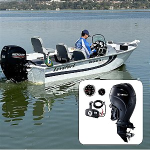 Barco Levefort Marajó 16 Freestyle Special Series + Tohatsu 90 HP 4T Fat. PJ + Carreta Rodoviária+ Acessórios de montagem