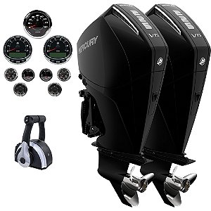 Parelha motor de popa Mercury 2X 225 HP EFI 4T V6 25" Comando Mecânico - Faturamento INSCRIÇÃO ESTADUAL E PRODUTOR RURAL REGIÃO NORTE, NORDESTE E CENTRO-OESTE